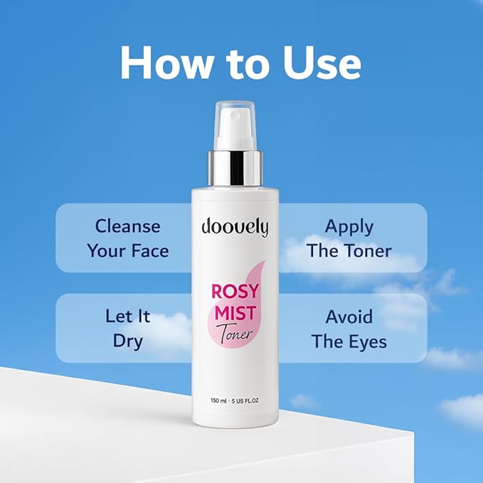 Rosy Mist Hydrating Toner β 150ml, Rose Water Spray for Face | Refreshing Toner & Face Mist Hydrating Spray for Glowing Skin, Instant Hydration, and Natural Radiance β All Skin Types.
