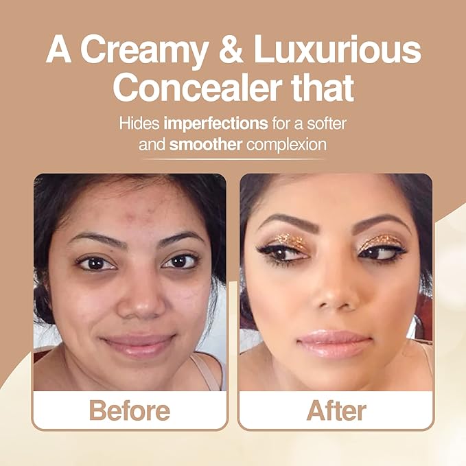 Frankie Rose Cosmetics Our Lil’ Secret Concealer – Sweat-Proof & Matte Under Eye Concealer, Long Lasting Concealer Full Coverage For Fine Lines, Dark Circles & Hide Imperfections - Java