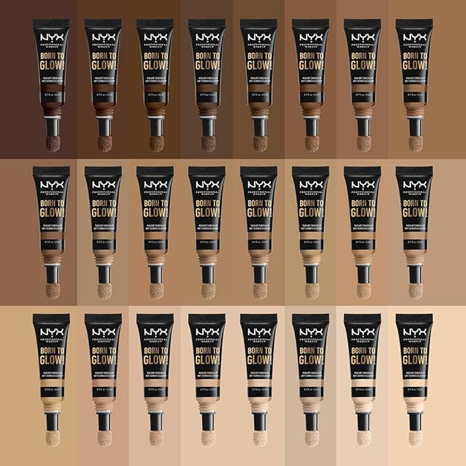 NYX PROFESSIONAL MAKEUP Born To Glow Radiant Concealer, Medium Coverage - Deep Espresso