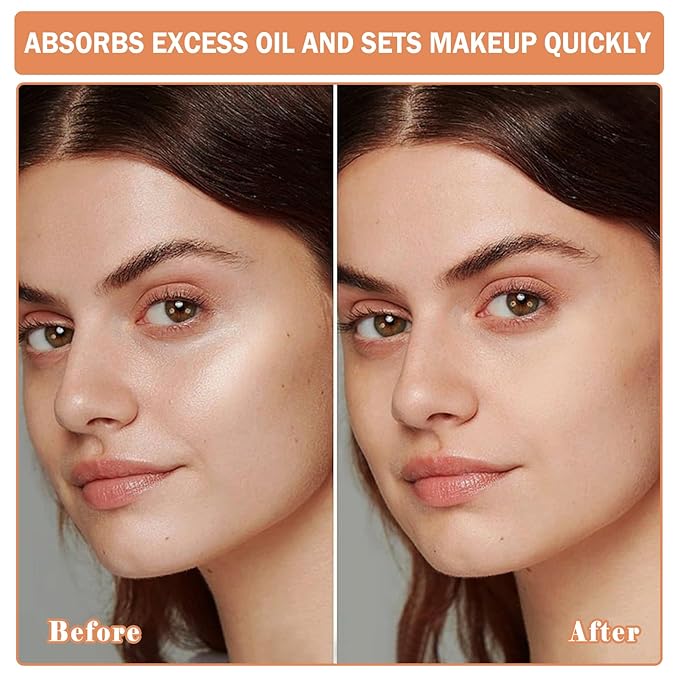 Setting Powder Loose Face Powder Matte Soft Smooth Oil Control Long Lasting Loose Setting Powder Makeup For Natural Flawless #01 Translucent