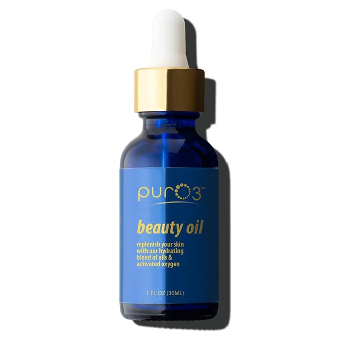 PurO3 Beauty Oil – Vegan Hydrating Face Oil with Activated Oxygen – Natural Skin Care for Radiant and Smooth Skin, 30 ml