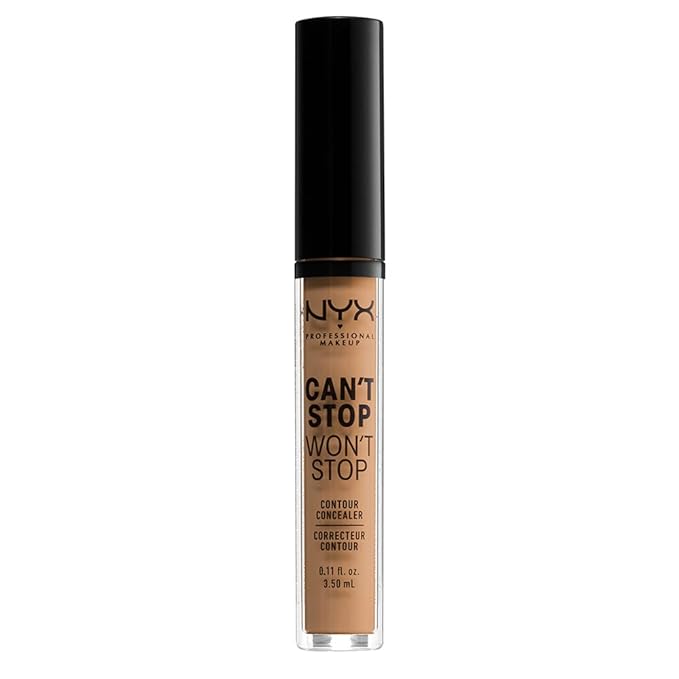 NYX PROFESSIONAL MAKEUP Can't Stop Won't Stop Contour Concealer, 24h Full Coverage Matte Finish - Golden Honey