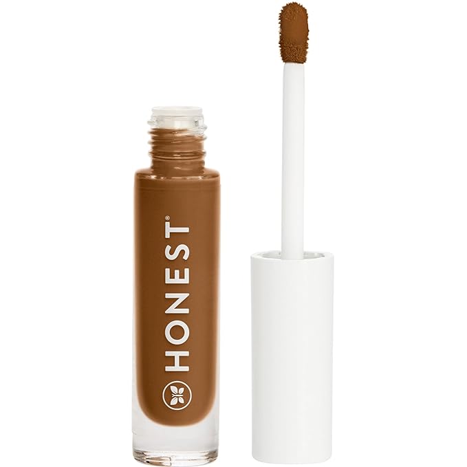 Honest Beauty Fresh Flex Concealer with Niacinamide + Vitamin E + Hyaluronic Acid | Vegan + Cruelty free | Cocoa, 0.17 fl oz