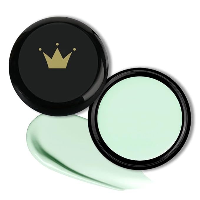 Kaely Color Correcting Concealer,Cream Pot Concealer Full Coverage,under Eye Concealer Palette for Conceals Dark Circles,Waterproof Foundation Face Makeup,08 Green