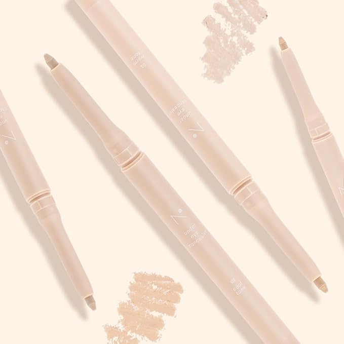 Under Eye Highlighter Pencil (02 cool) | Nobev Highlighter and Concealer with Flawless Coverage | Korean Aegyo Sal Highlighter