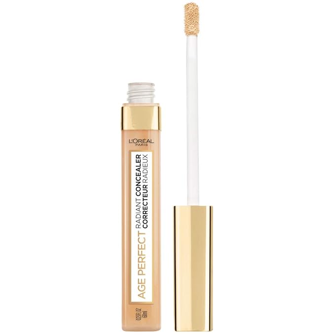 L'Oreal Paris Age Perfect Radiant Concealer with Hydrating Serum and Glycerin, Natural Beige