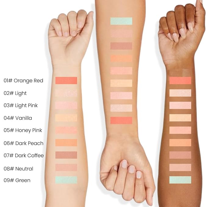 Kaely PROFESSIONAL MAKEUP Correcting Concealer Stick,Medium Coverage Concealer Crayon,under Eye Brightener Concealer for Dark Circles,corrector de ojeras,Lightweight,Vegan,01 DARK COFFEE