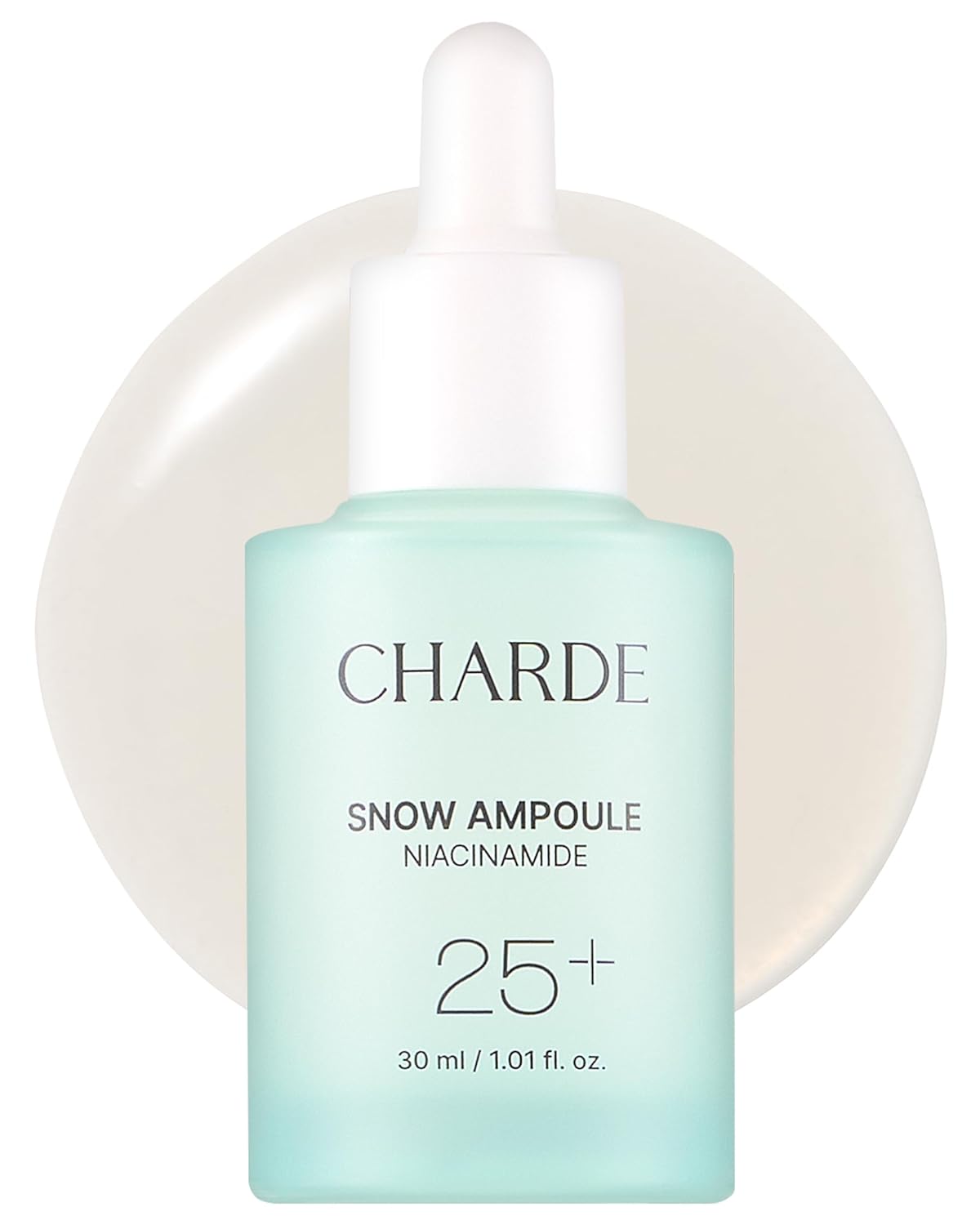 Charde Niacinamide 25% Snow Ampoule for Face, Dark Spot Care for Hyperpigmentation, Freckles & Sun Spots | Radiance Boosting with White Garcinia & Arbutin, Korean Skin Care, 1.01 fl. oz.