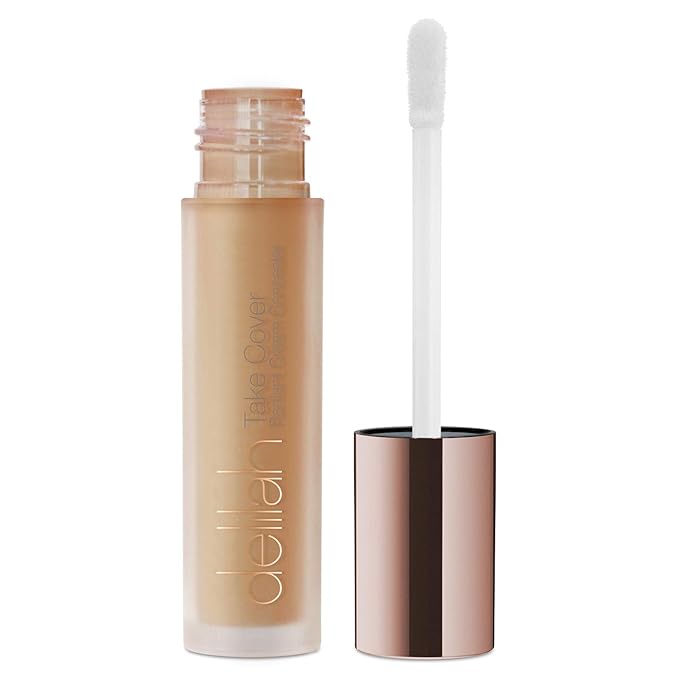 delilah - Take Cover Radiant Cream Concealer - Chashmere - Blendable, Hydrating, Long-Lasting, Light Reflecting, Imperfections Corrector - Enriched with Vitamin E - Medium to Full Coverage - 0.12 Oz