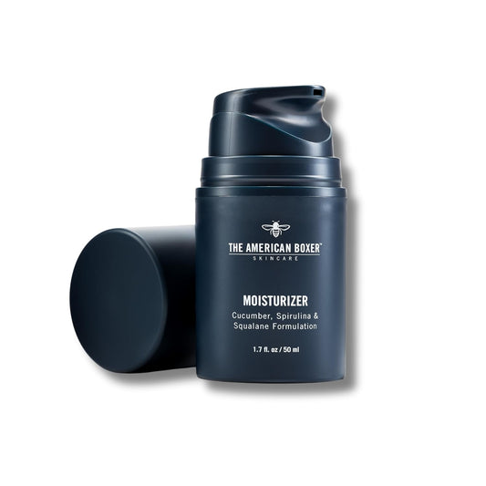 Mens Face Moisturizer, Hydrates Dry Skin, Soothes Irritation, Eliminates Razor Burn & Redness, Daily Use Moisturizing Face Cream, Anti Aging & Anti Wrinkle, Fragrance Free, No Sticking, No Strong Odor