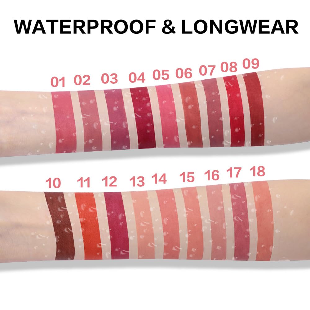 BINGBRUSH Lip Crayons Matte Longwear Lipstick Pack Set,Moisture Smooth Lipliner With Built-in Sharpener Ultimate Super Stay Ink Lip Crayon for Makeup,Waterproof Velvet Lipgloss Lip Stain (6#Red Brown)