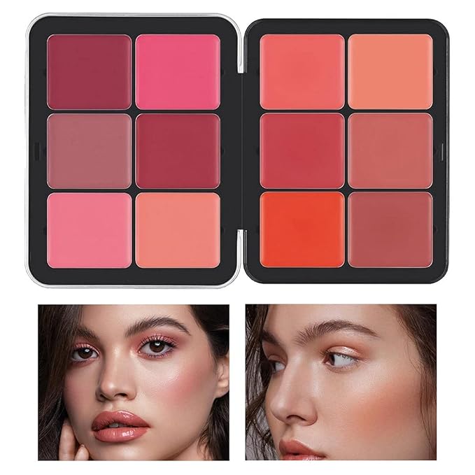 12 Color Concealer Palette & 12 Colors Blush Palette,Full Coverage Makeup,Corrector for Under Eye Dark Circles and Highlight Blush Palette Face Cosmetics Makeup