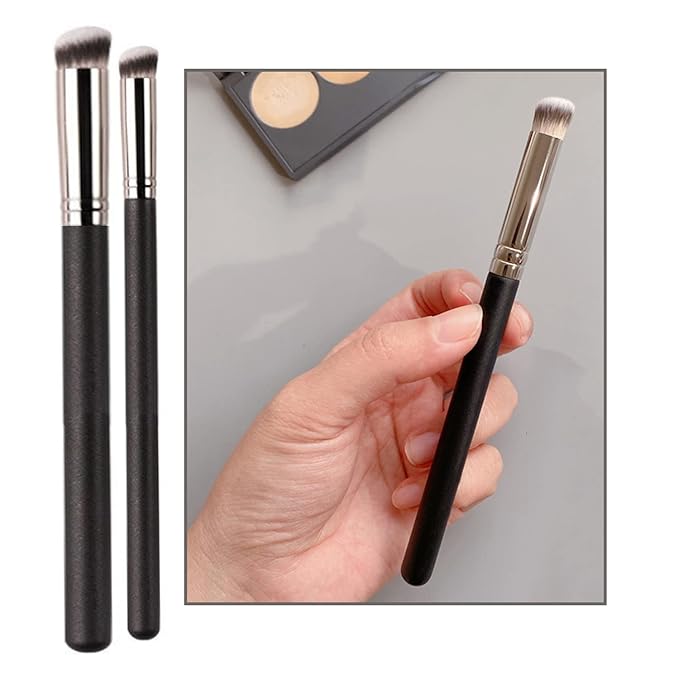 Concealer Contour Palette, 6 In 1 Color Correcting Concealer Contour Makeup Palette, Contouring Foundation Highlighting Makeup Kit for Dark Circles, Blemish With 2 Packs Brush (1#)