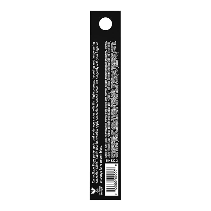 e.l.f. Hydrating Camo Concealer, Lightweight, Full Coverage, Long Lasting, Conceals, Corrects, Covers, Hydrates, Highlights, Fair Rose, Satin Finish, 25 Shades, All-Day Wear, 0.20 Fl Oz