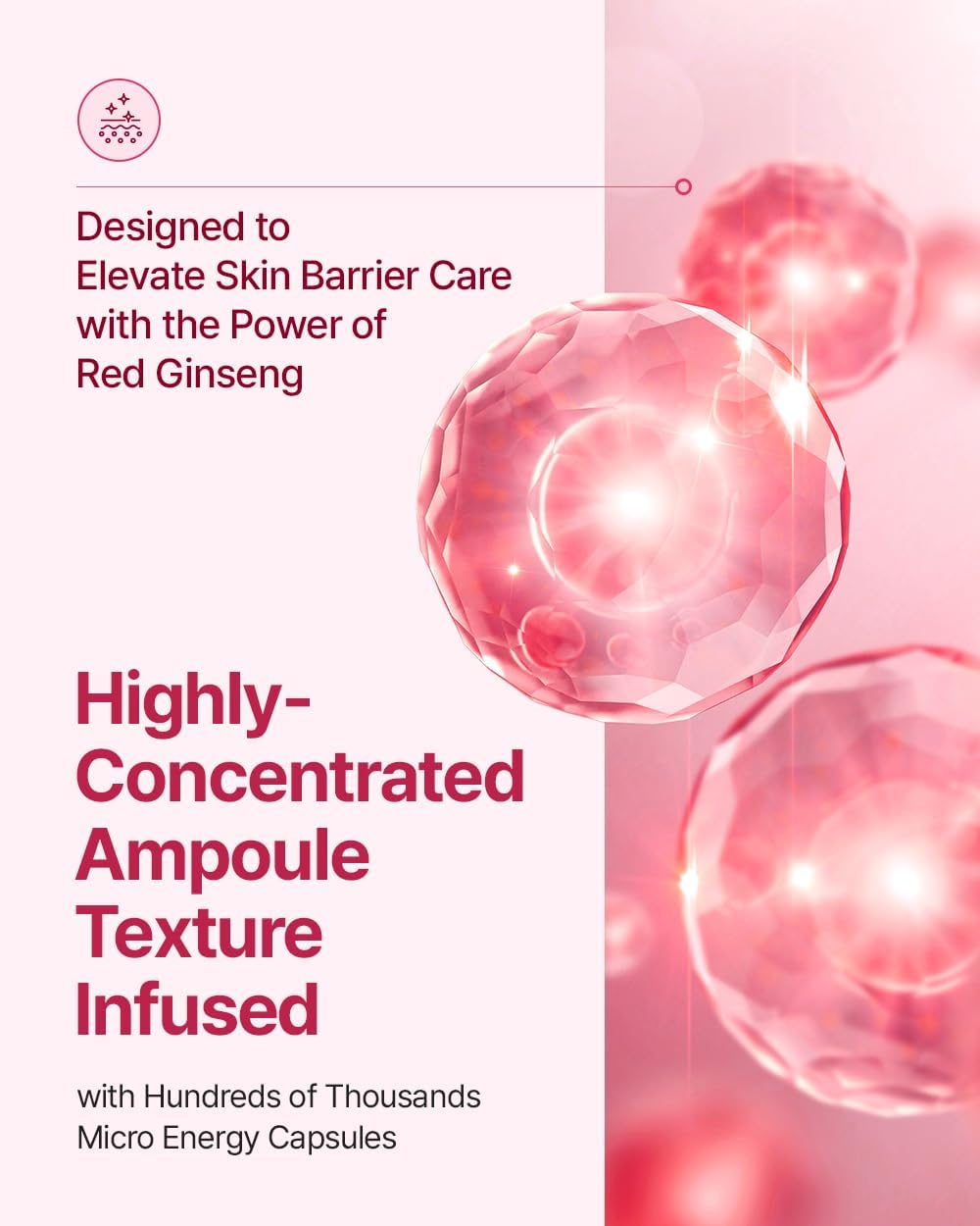 Donginbi Red Ginseng Daily Defense Capsule Ampoule - Glowing Serum, Firming & Skin Barrier Repair Face Mositruzier, Korean Red Ginseng, Skin Care Gifts for Women,1.01 floz / 30 ml