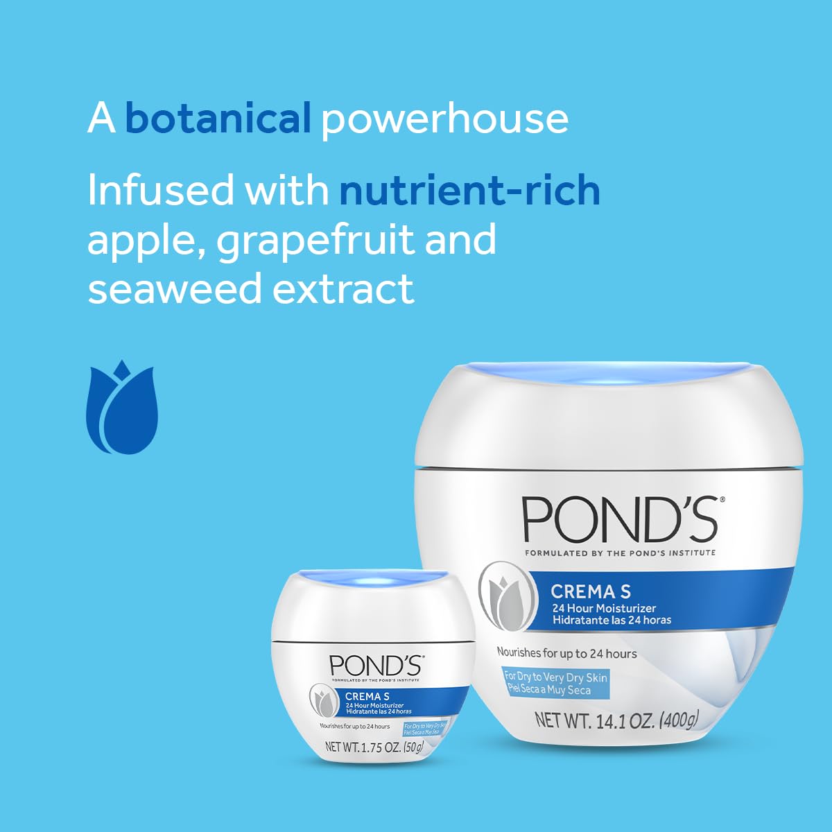 POND'S Nourishing Moisturizing Cream, Crema S 1.75 oz (Pack of 3)