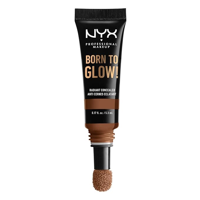 NYX PROFESSIONAL MAKEUP Born To Glow Radiant Concealer, Medium Coverage - Cappuccino