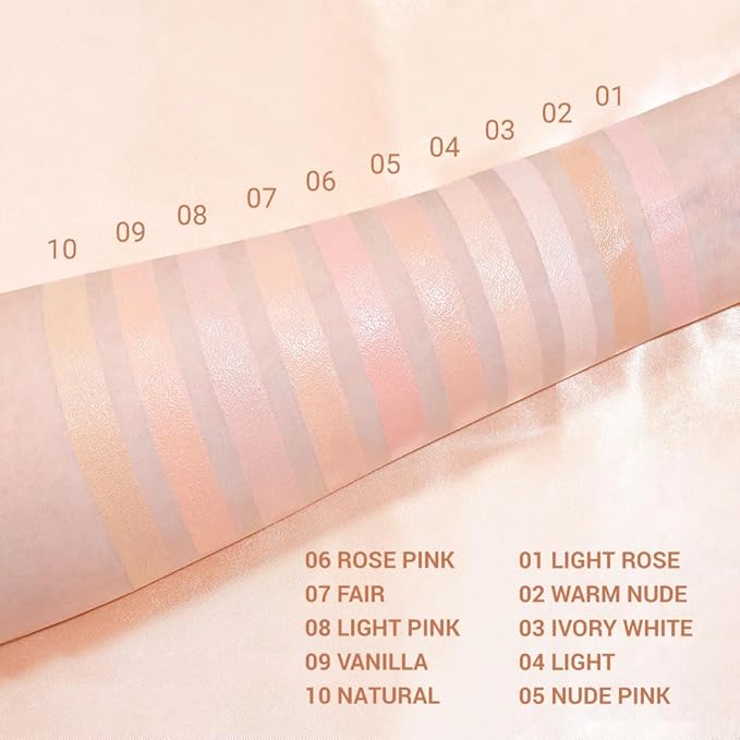 evpct Pink under Eye Corrector Brightener Concealers for older women Dark Circles, under Eye Cream Pot Concealer Full Coverage Peach Color Corrector Makeup Nourishing Waterproof, Light Rose