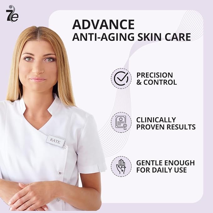 7E Wellness:Anti-Aging Peptide Serum, Anti-Wrinkle Copper Peptide Serum With Hyaluronic Acid & Polypeptides - Supports Collagen & Elastin Production | Brightening, Firming & Hydrating for Face