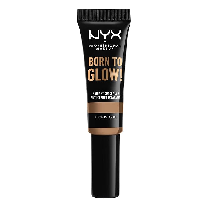 NYX PROFESSIONAL MAKEUP Born To Glow Radiant Concealer, Medium Coverage - Caramel