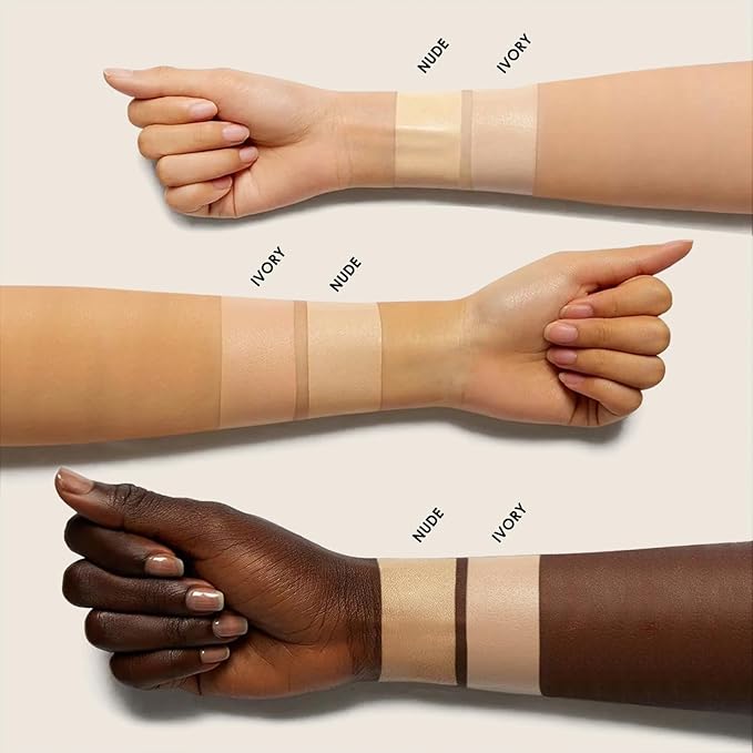 Hydrating Concealer - Full Coverage Matte Finish, 16H Long Lasting Corrects Dark Circles, Redness, Blemishes, 02 Nude