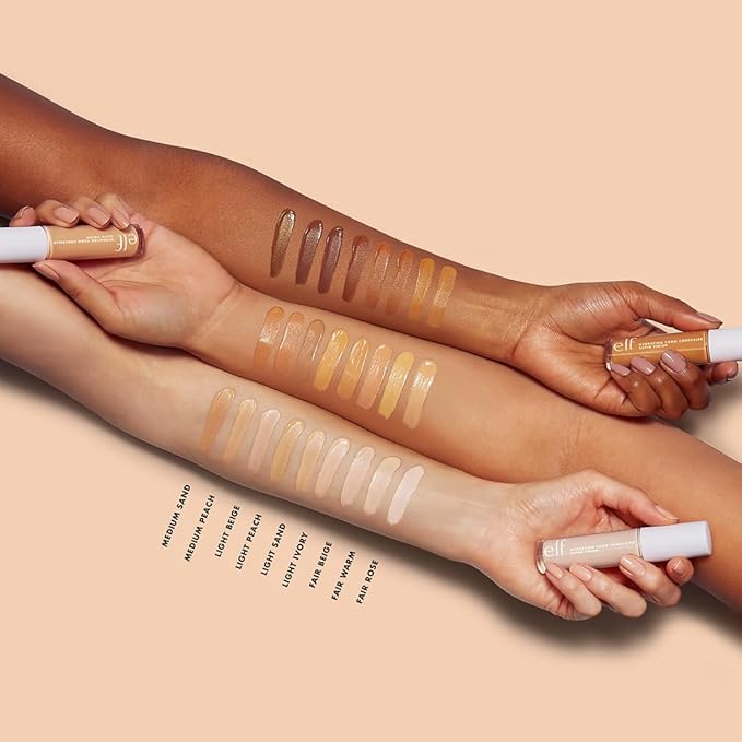e.l.f. Hydrating Camo Concealer, Lightweight, Full Coverage, Long Lasting, Conceals, Corrects, Covers, Hydrates, Highlights, Fair Rose, Satin Finish, 25 Shades, All-Day Wear, 0.20 Fl Oz
