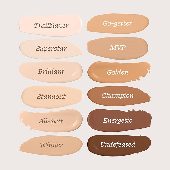 Alleyoop Game Face Concealer Makeup, Lightweight to Medium Buildable Coverage Under Eye Concealer, For Blemishes, Crease-proof and Hydrating with Aloe Stem Cell, Smooth Second Skin Finish - Superstar