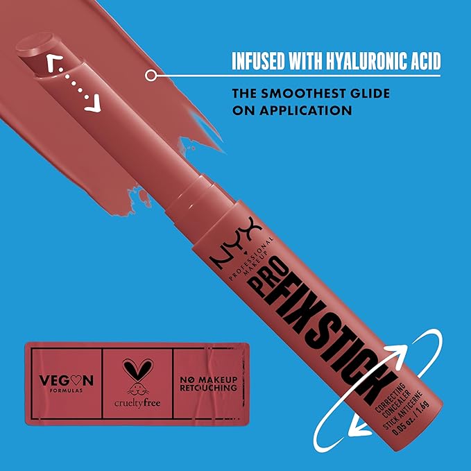 NYX PROFESSIONAL MAKEUP Pro Fix Stick Correcting Concealer, Buildable Medium Coverage Concealer Stick - Soft Beige