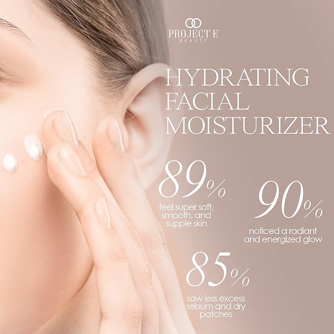 Project E Beauty Nourishing Facial Moisturizer Anti-Aging Skincare| Daily Hydration | For Face And Neck | Smooths & Softens Skin | Reduces Wrinkles & Fine Lines | For Day & Night Use | 50g