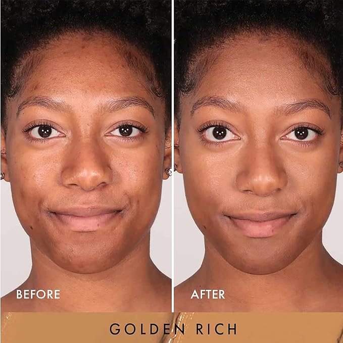 Wander Beauty Dualist Matte and Illuminating Concealer Makeup - Golden Rich - Dual-Ended Matte Concealer Stick + Liquid Concealer - Full Coverage Concealer Brightens & Hydrates Under Eyes - 0.28 fl oz