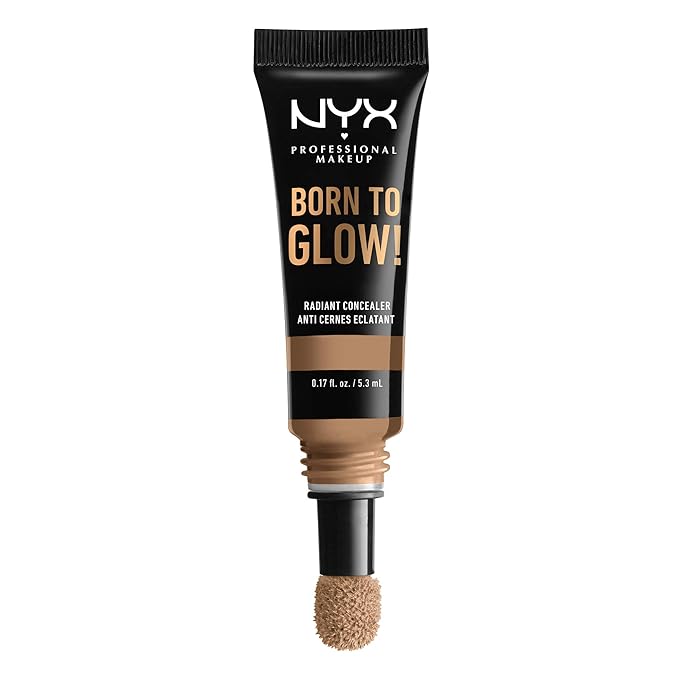 NYX PROFESSIONAL MAKEUP Born To Glow Radiant Concealer, Medium Coverage - Caramel