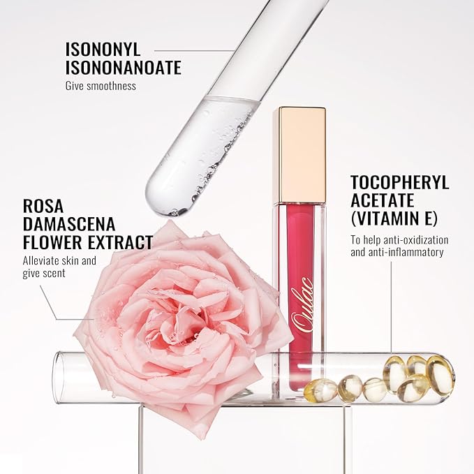Oulac Pink Matte Liquid Lipstick for Women, Long Lasting Lipstick Waterproof Lip Stain, No Transfer, Creamy High Pigmented Formula with Rose Oil, Vegan & Cruelty-Free MS08