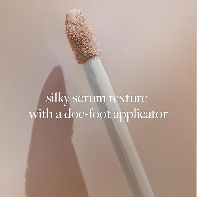 FLOWER BEAUTY By Drew Barrymore Get Real Serum Concealer - Brightens Skin + Blurs Blemishes - Hydrating Serum- Almond