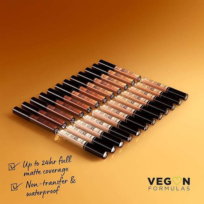 NYX PROFESSIONAL MAKEUP Can't Stop Won't Stop Contour Concealer, 24h Full Coverage Matte Finish - Caramel