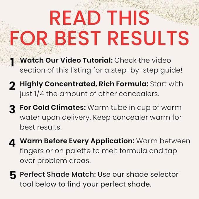 Fièra Luxury Concealer with Anti-Aging - All Day Coverage for Dark Circles, Fine Lines, Wrinkles & Spots - Caramel, 0.5 Ounce