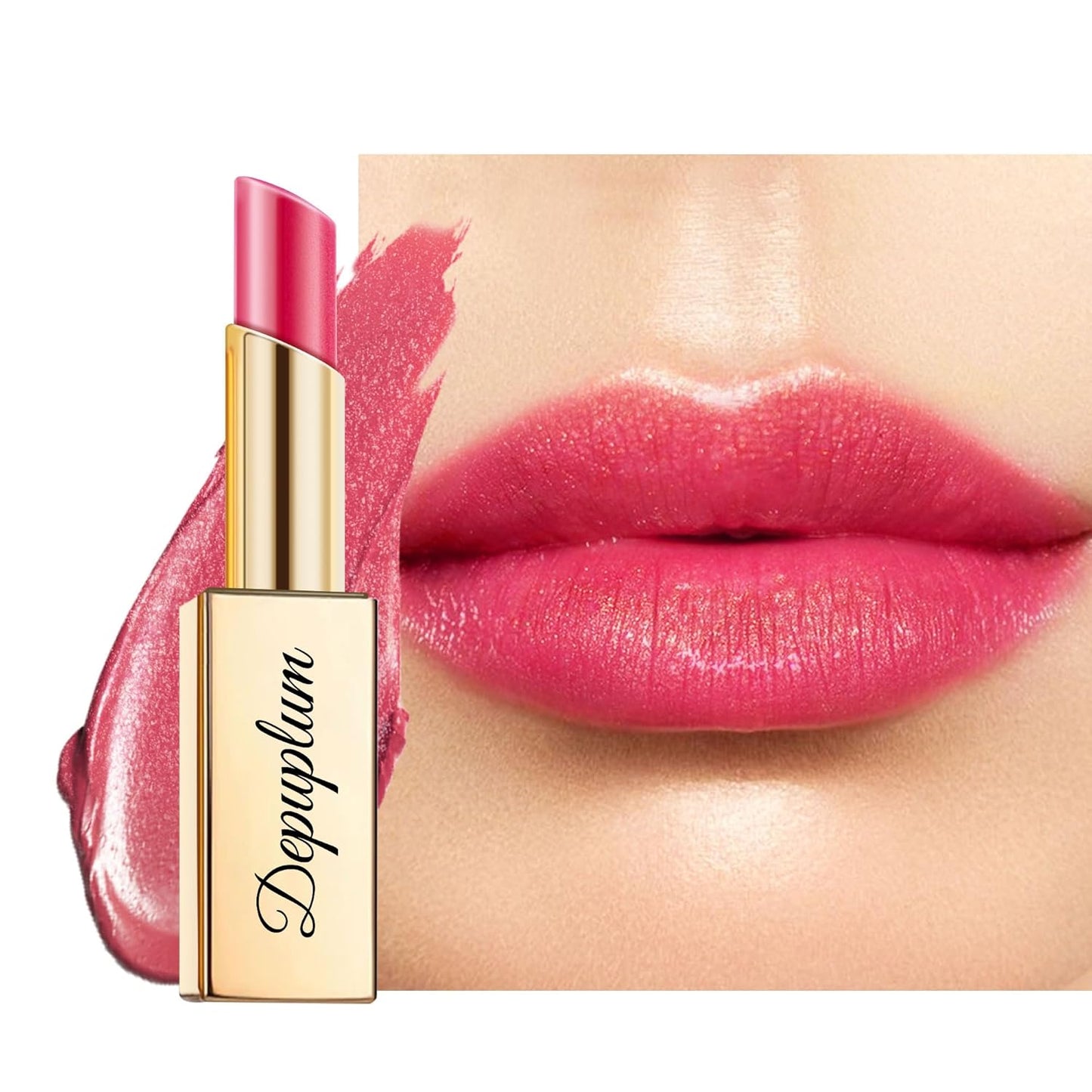 Berry Red Lipstick Moisturizing for Women Shimmer Tinted Lip Balm Cranberry Hydrating Nourishing Lip Gloss Vegan& Cruelty Free Lip Makeup, ZG119 My Love