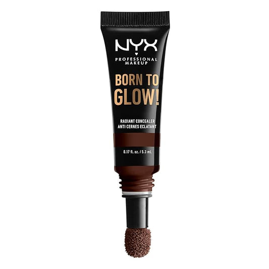 NYX PROFESSIONAL MAKEUP Born To Glow Radiant Concealer, Medium Coverage - Deep Espresso
