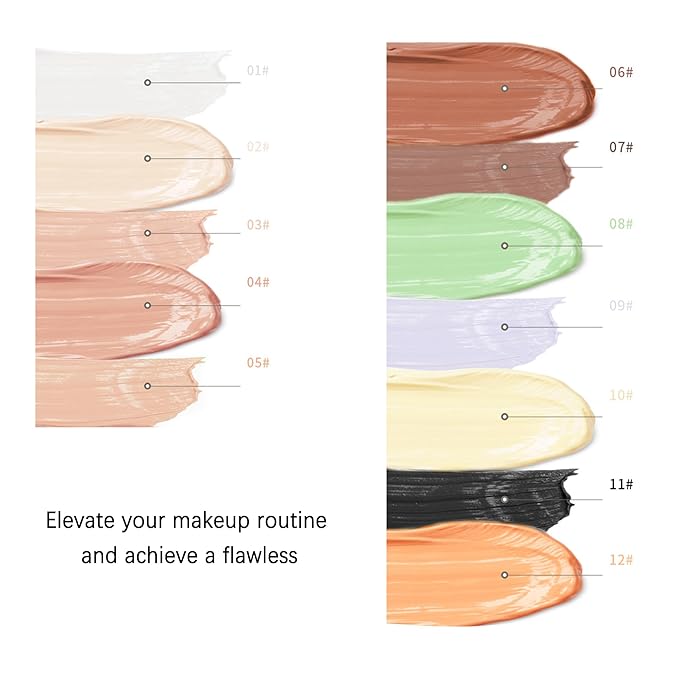 Mallofusa Single Color Face Makeup Concealer Foundation Palette Creamy Moisturizing Concealing 0.49oz (Medium Beige)