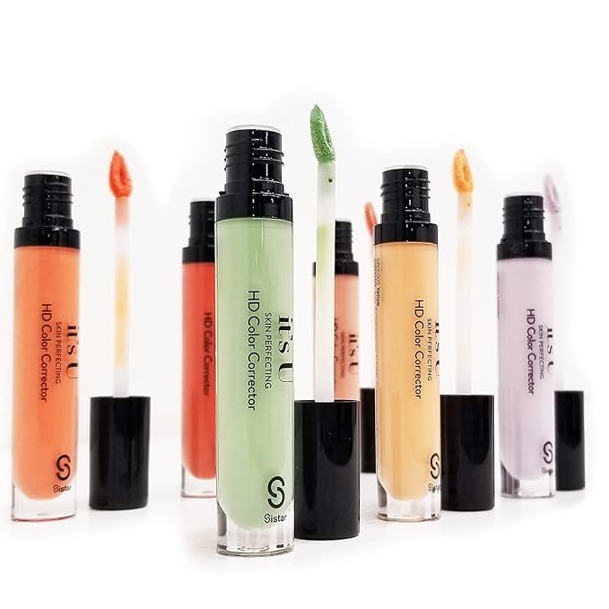 SISTAR It's U Skin Perfecting Conceal HD Contour Color Corrector Full Coverage Smooth and Flawless (Deep Orange)