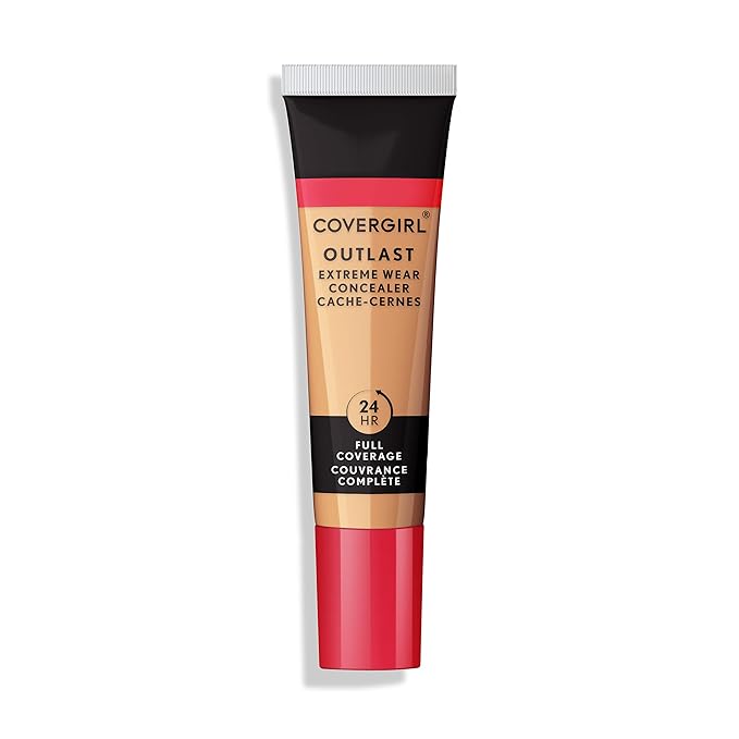 COVERGIRL Outlast Extreme Wear Concealer, Lightweight and Waterproof, 0.78 Fl Oz, Concealer Makeup, Under Eye Concealer, Concealer for Dark Circles, Full Coverage Concealer, All Day Wear