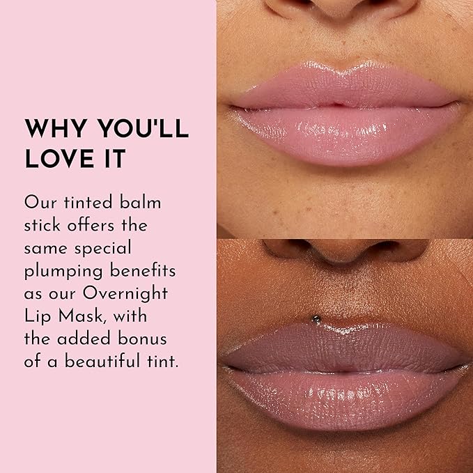 "LAWLESS Forget the Filler Lip Plumping Line-Smoothing Tinted Balm, Baby Doll, Pink, 0.09 Ounce"