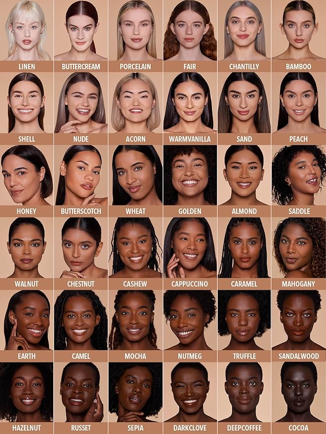 SHEGLAM SKin-Focus Full Coverage Powder Foundation Oil-Control Lightweight Face Pressed Powder Makeup-Porcelain
