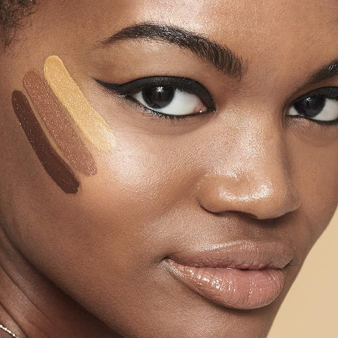 e.l.f. Hydrating Camo Concealer, Lightweight, Full Coverage, Long Lasting, Conceals, Corrects, Covers, Hydrates, Highlights, Rich Ebony, Satin Finish, 25 Shades, All-Day Wear, 0.20 Fl Oz
