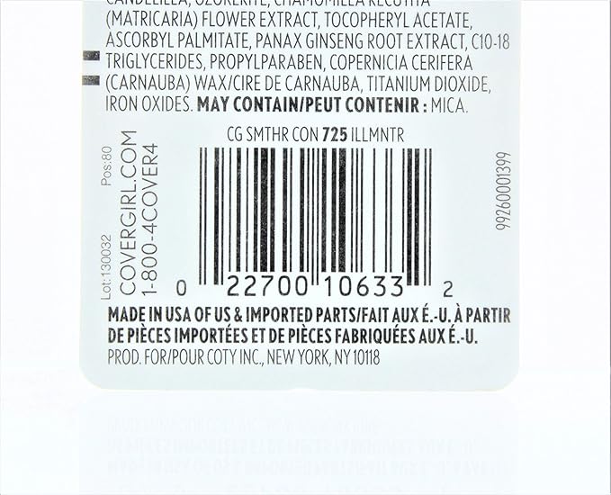 CoverGirl Smoothers Concealer, Illuminator [725] 0.14 oz (Pack of 4)