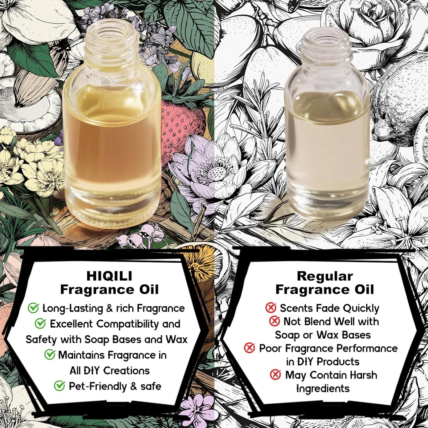 HIQILI Sandalwood Cipher Fragrance Oil for Diffuser, Inspired by Srge-L.tens StalMajus-cvle, Candle & Soap, Perfume & Body Oil Making- Have Gourmand Notes, Long-Lasting- 5.07 Fl Oz