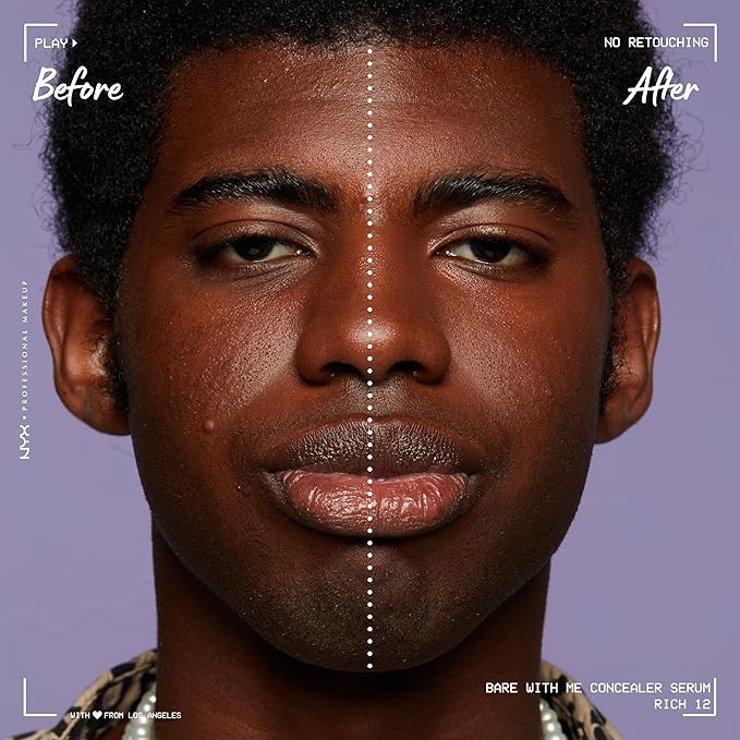 NYX PROFESSIONAL MAKEUP Bare With Me Concealer Serum, Up To 24Hr Hydration - Rich