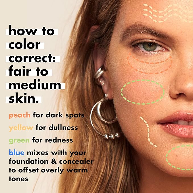 e.l.f. Camo Color Corrector, Hydrating & Long-Lasting Color Corrector For Camouflaging Discoloration, Dullness & Redness, Vegan & Cruelty-Free, Blue